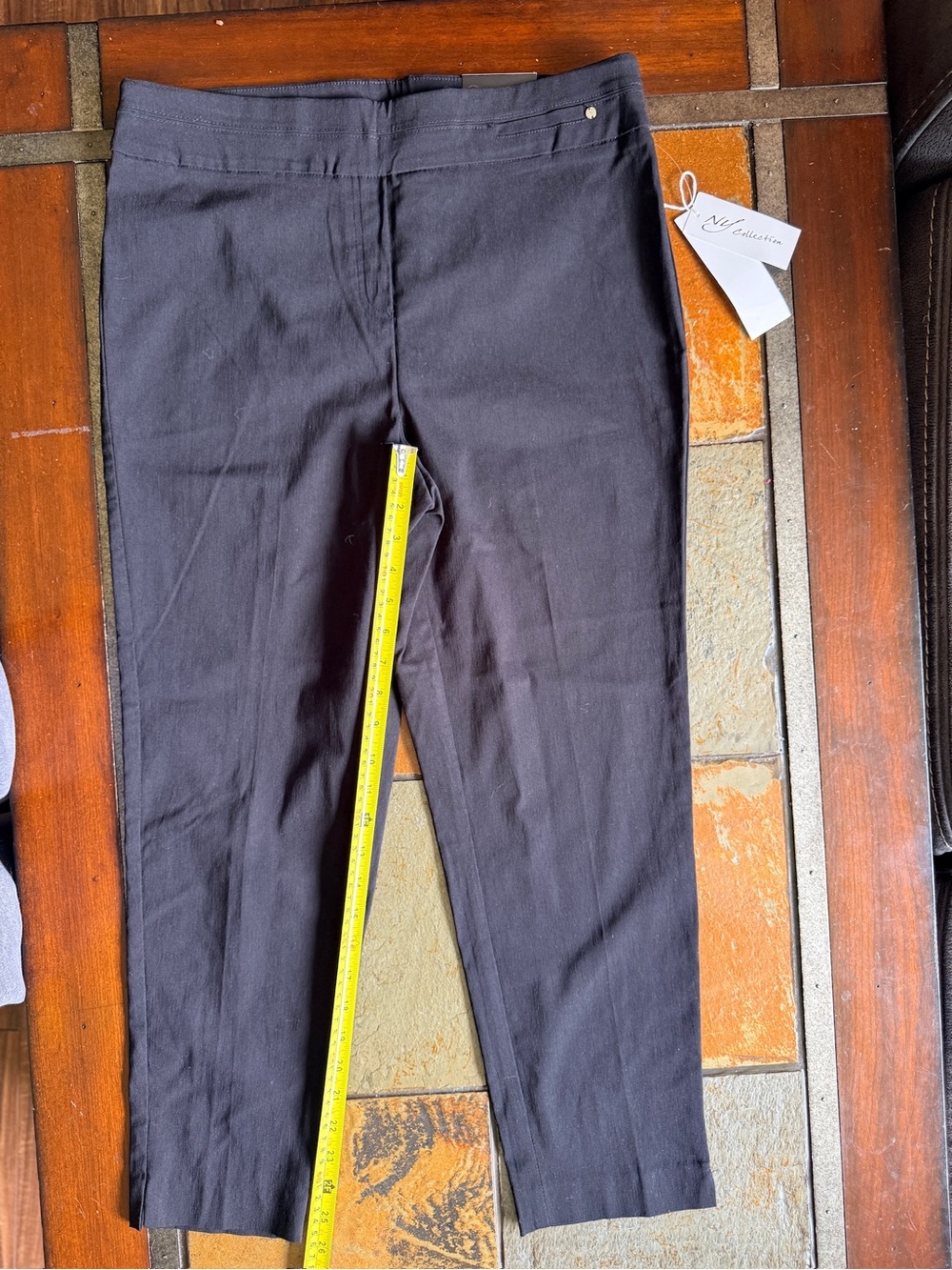 Black size 14 ny collection jubilant office career pant BNWT luxury minimalist